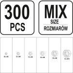 Matice metrické sada 300 ks - YT-06772