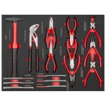 Sada klieští v penovej výplni dielenského vozíka - AH0710