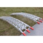 Hliníkové nájazdy s pogumovanými koncami - nosnosť pár 680 kg - LR001