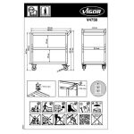 Dielenský vozík na náradie VIGOR - V4758