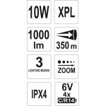 Svítilna LED XP-L CREE 10W, 1000 lm