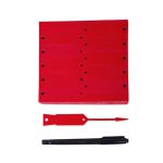 Visačky na kľúče Econo ID 1000ks, Červené - 434020010