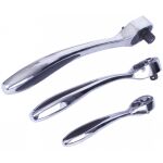 Bočný pohľad na chrómované račne s prepínaním chodu v rôznych veľkostiach - AH13027