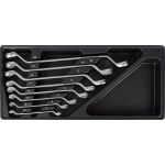 Sada očkových zahnutých kľúčov, 8 dielov v plastovej výplni - H14019D