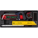 Sada meradiel a pílky, 5 dielov v plastovej výplni - H14019D