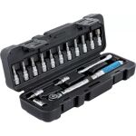 Momentový kľúč s Torx a imbus bitmi v plastovom kufri – B72088