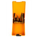 Stupňovitý vrták v sade 3 ks v boxe - HT501044