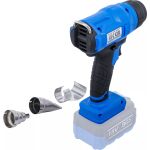 Zadný pohľad na aku teplovzdušnú pištoľ BGS s tryskami - B7372