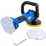 Zadný pohľad na aku leštičku BGS 18V s príslušenstvom – B7374