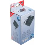 Originálné balenie rýchlonabíjačky BGS 18V 4,0 A s technickými údajmi a ilustraciou – B7381