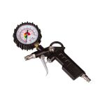 Hustič pneu s manometrom, detailné zobrazenie manometra a jeho ergonomickej konštrukcie - HTA830042