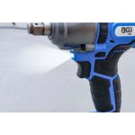 Bočný pohľad na aku rázový uťahovák BGS s LED osvetlením a Softgrip rukoväťou - B7392