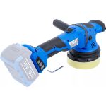 Bočný pohľad na AKU excentrickú leštičku BGS s prídavnou rukoväťou – B7394