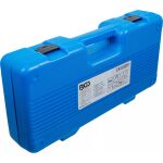 Uzavretý plastový kufor s označením a technickými údajmi BGS - B74512