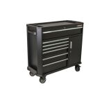 Čierný dielenský vozík na náradie - TBR9407-X