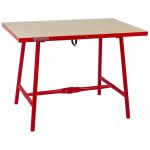 Skládací pracovný stôl s masivnou drevenou doskou - TSB4700