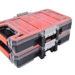 Dva stohovateľné organizéry so zaisťovacími klipmi a odolnou konštrukciou - TC320068