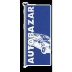 Vlajka AUTOBAZAR - modro/biela - 125200200