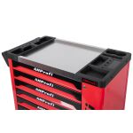 Odolná nerezová pracovná plocha vozíka s bočnými priehradkami – AH0001