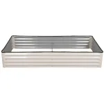 Obdĺžnikový vyvýšený záhon z pozinkovanej ocele 1800 × 900 × 300 mm – AHProfi