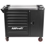 Čierny dielenský vozík s náradím a veľkou pracovnou plochou - AH0778