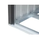 Detail konštrukcie kovového prístřešku na drevo - AH101500