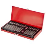 Sada bitov 40 ks, profily H, M, T v kovovom puzdre + Račňa na bity Licota - AH144P101BAL