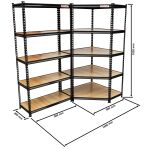 Rohový a krátký rovný regál - rozmery- AH2022