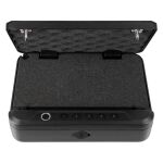 Otvorená bezpečnostná schránka s číselnou klávesnicou a mäkkou vnútornou výstelkou - AH291705