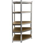 Policový regál do rohu, 5 polic - AH3002