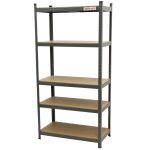 Policový regál, zosilnený, 5 políc - AH3003