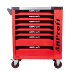 Dielenský vozík s náradím, 271 ks v 6 penových výplniach, 7 zásuviek - AH3106