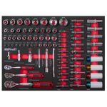 Gola sada v penovej výplni s nástrčnými kľúčmi - AH3106