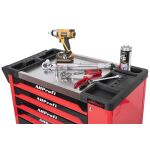 Dielenská skrinka na kolieskach so 7 zásuvkami a nerezovou pracovnou plochou - AH3106