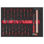 Sada sekáčov a vyrážačov v penovej výplni - AH61360R