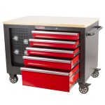 Veľký dielenský vozík, 10 zásuviek, 138 ks náradia - AH6810