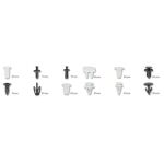 Plastové príchytky pro Mitsubishi - ATC009