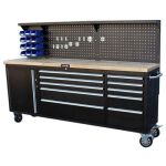 Profesionálny dielenský pracovný stôl, 10 zásuviek - ATRUCK