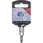 Krížová hlavica PZ2 s dĺžkou 38 mm a protišmykovým ryhovaním – B2491
