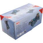 Originálne balenie zveráka BGS 125 mm s technickými údajmi a popisom funkcií v niekoľkých jazykoch - B58112