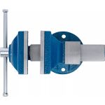 Vrchný pohľad na zverák BGS 100 mm s pevnou základňou a širokým rozpätím čeľustí - B58260