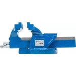 Bočný pohľad na paralelný zverák BGS 125 mm s liatinovou konštrukciou - B58265