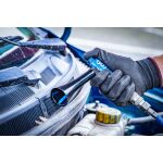 Použitie pneumatickej ofukovacej pištole na čistenie motorového priestoru auta, vysokotlakový vzduch - B7179