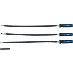 Sada flexibilných skrutkovačov s rôznym zakončením, 3 ks + 10 bitov - B74427