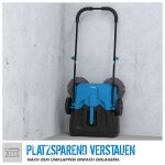 Zametací stroj Güde GKM 650 ľahko skladovateľný vďaka kompaktnej veľkosti a sklopeniu - GU16804.