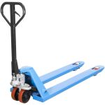 Bočný pohľad na paletový vozík Güde s hydraulickým valcom a zváraným oceľovým rámom. Güde GU24327