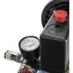 Detail manometra a regulátora tlaku na kompresore Güde AIRPOWER 105/8/6 - GU50133