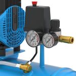 2 manometre na bezolejovom kompresore Güde AIRPOWER 270/8/50 SILENT pre presné riadenie tlaku - GU50143