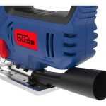 Zadný pohľad na telo priamočiarej píly Güde ST 850 s otvormi na odvetrávanie - GU58219