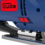 Základňa a pílový list priamočiarej píly Güde ST 850 s nastaviteľnými parametrami rezu - GU58219